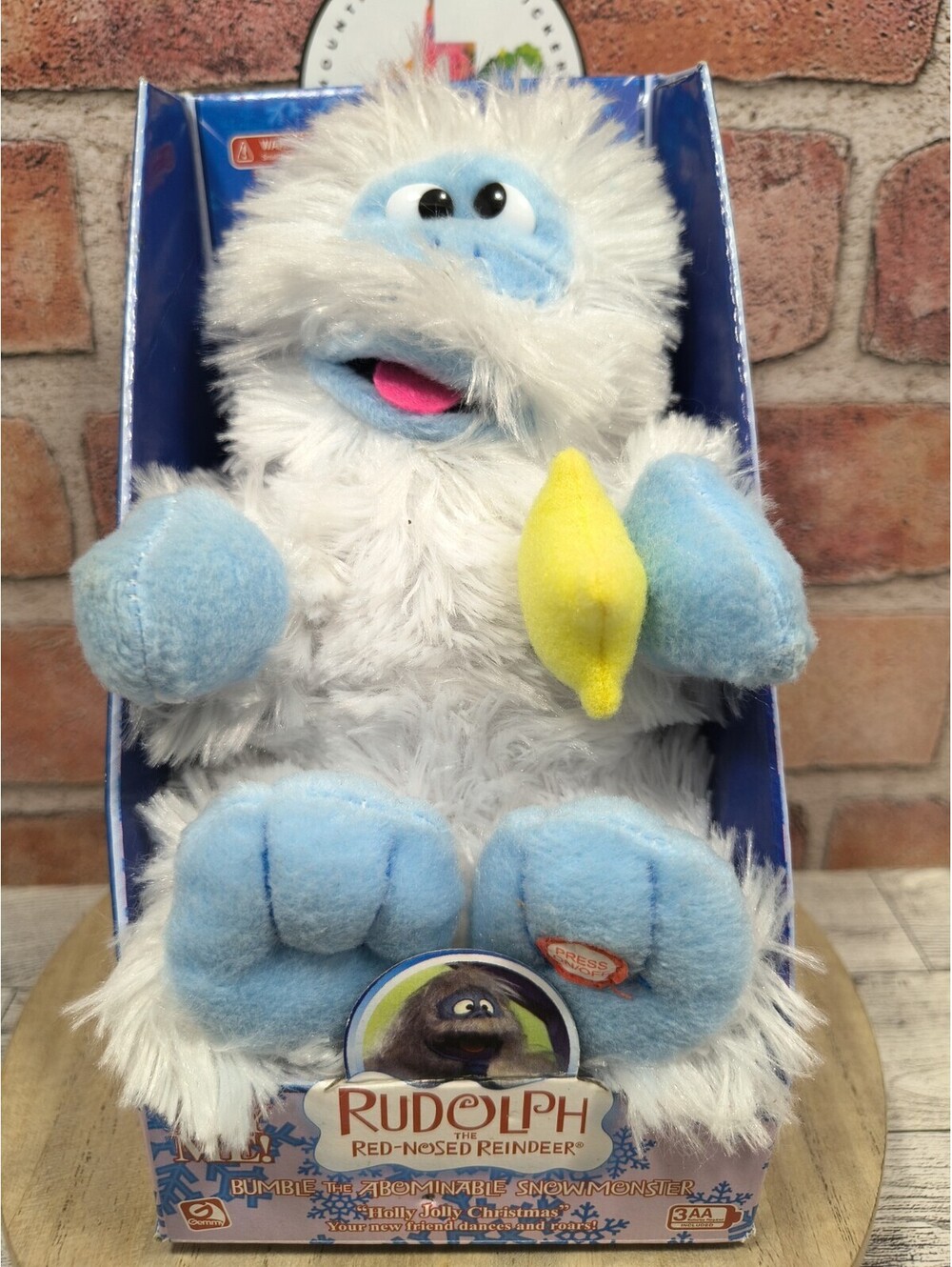 Rudolph Red Nosed Reindeer Bumble Abominable Snowmonster Musical Plush Gemmy 04'